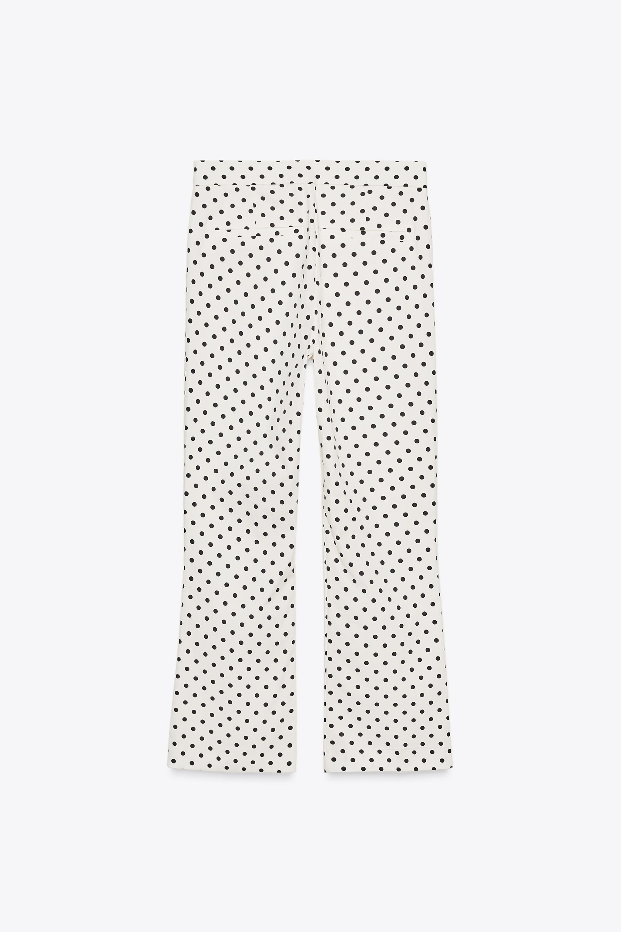 POLKA DOT MINI FLARE PANTS